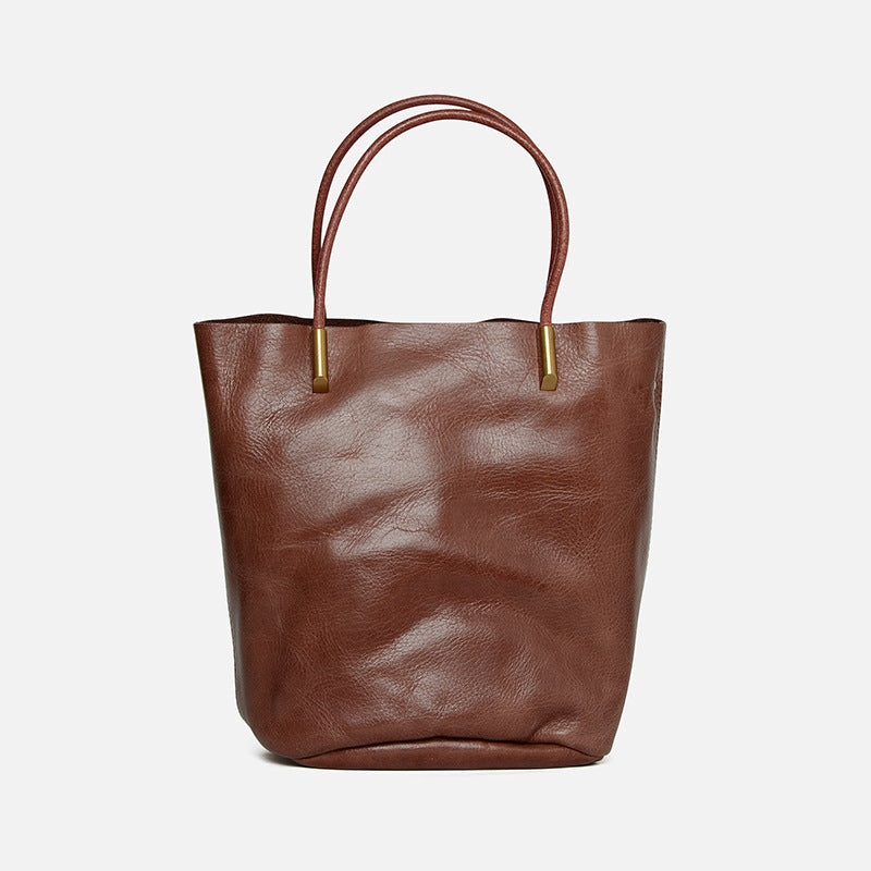 GOKA & MESCHÉ Women’s Minimalist Handbag – Premium Top-Grain Leather Tote for Everyday Elegance