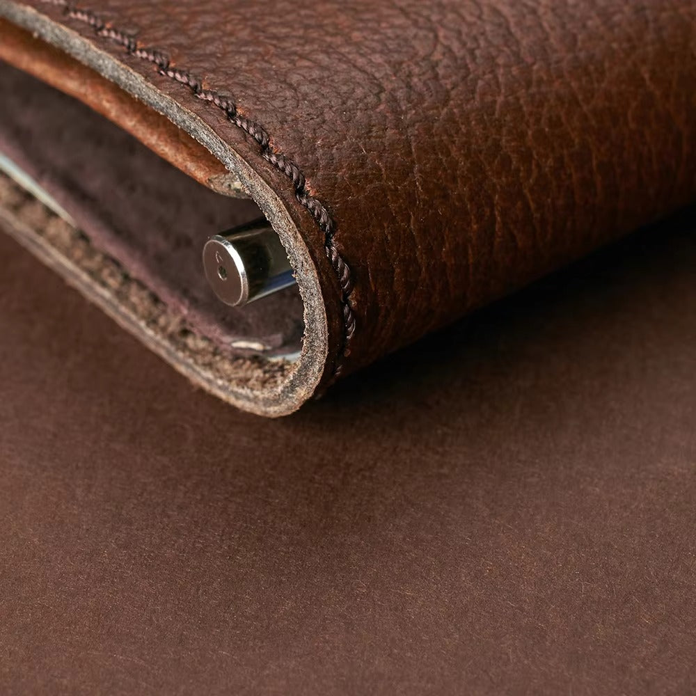 GOKA & MESCHÉ Luxury RFID Blocking Leather Passport Holder – Slim Travel Wallet for Men & Women (Customizable)