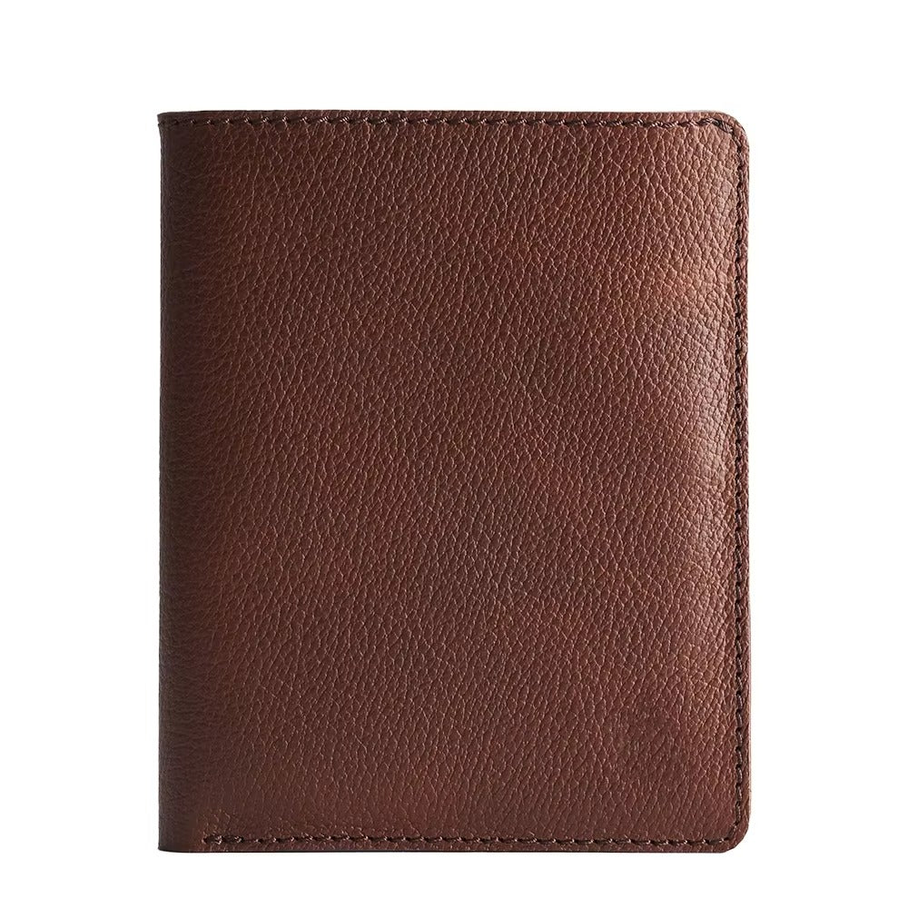 GOKA & MESCHÉ Luxury RFID Blocking Leather Passport Holder – Slim Travel Wallet for Men & Women (Customizable)