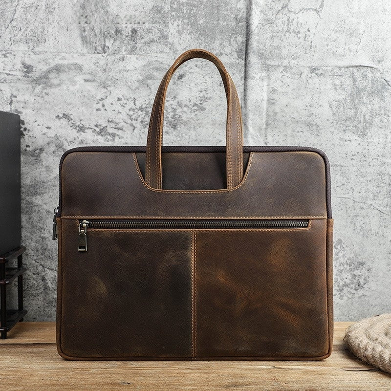 Elegant Tablet Bag Full Grain leather GOKA & MESCHE