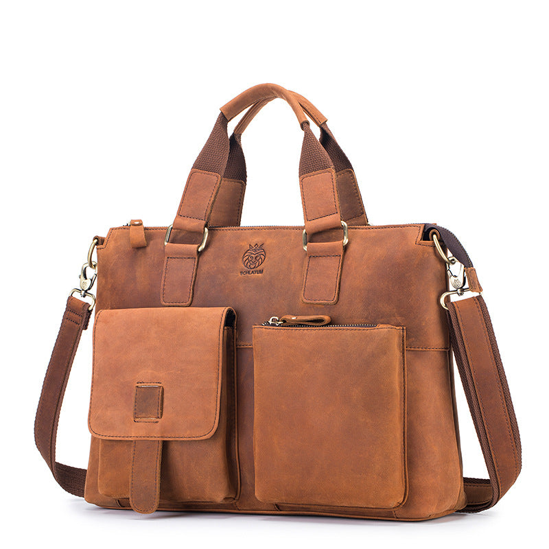 Office Bag Full Grain Leather Cross Body
