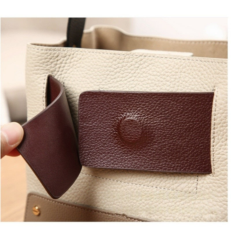 GOKA & MESCHÉ Coffee Brown Women’s Handbag – Premium Top-Grain Cowhide Leather Satchel
