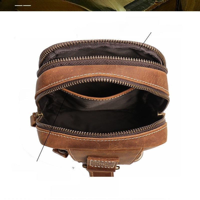 CHEST BAG Full Grain Leather GOKA & MESCHE