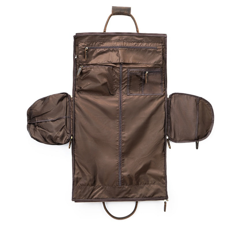 GOKA & MESCHÉ Lightweight Sports Tote – Waterproof Weekend Gear Organizer Bag (Dark Brown)