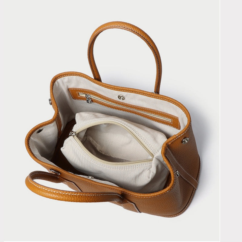 GOKA & MESCHÉ Women’s Leather Tote Bag – Bright Color Combinations for Vibrant Style
