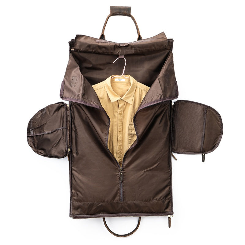 GOKA & MESCHÉ Lightweight Sports Tote – Waterproof Weekend Gear Organizer Bag (Dark Brown)