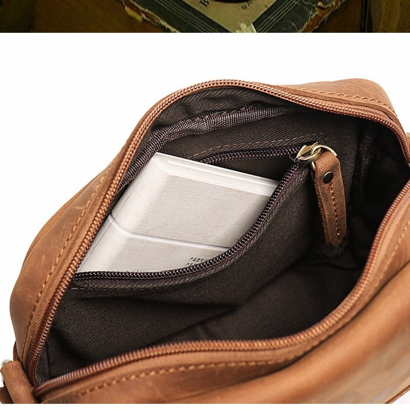 cross body bag Full Grain Leather mini Goka & Mesche