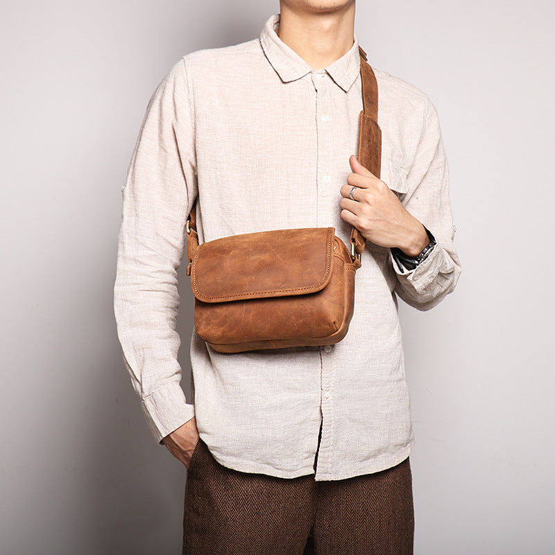 cross body bag Full Grain Leather mini Goka & Mesche