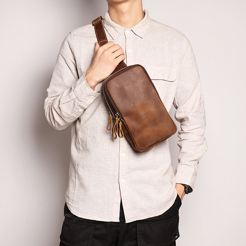CHEST BAG Full Grain Leather GOKA & MESCHE