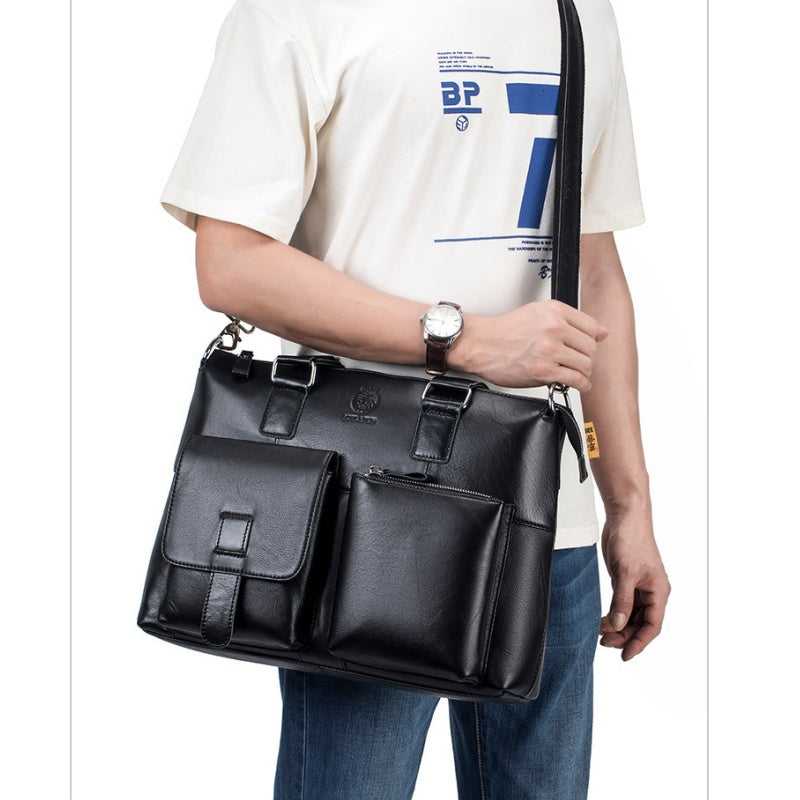 Office Bag Full Grain Leather Cross Body
