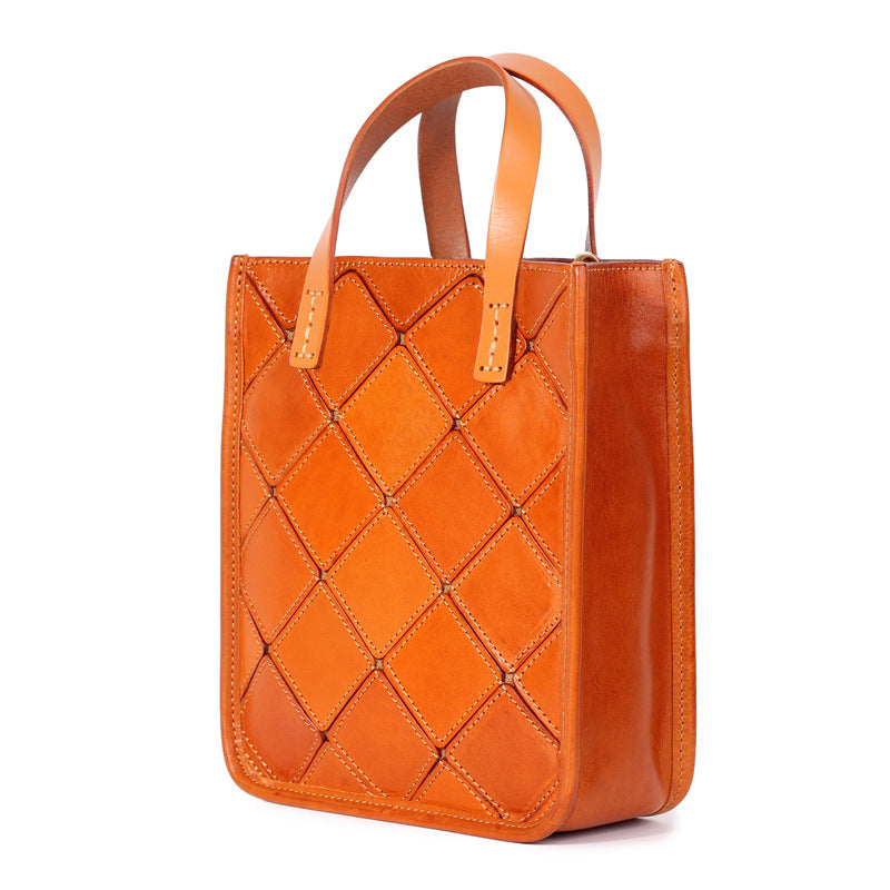 GOKA & MESCHÉ Minimalist Handbag – Premium Top-Grain Leather Women’s Tote for Understated Elegance