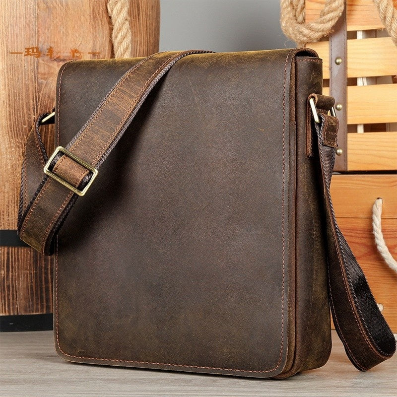 Full Grain Leather Bag Side strap GOKA & MESCHE