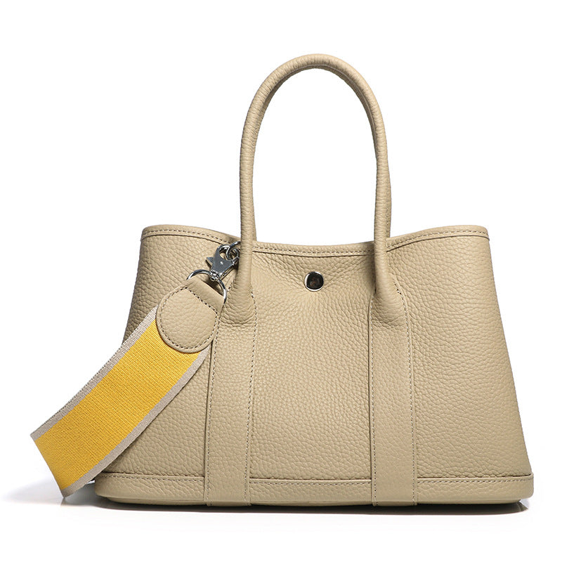 GOKA & MESCHÉ Women’s Leather Tote Bag – Bright Color Combinations for Vibrant Style