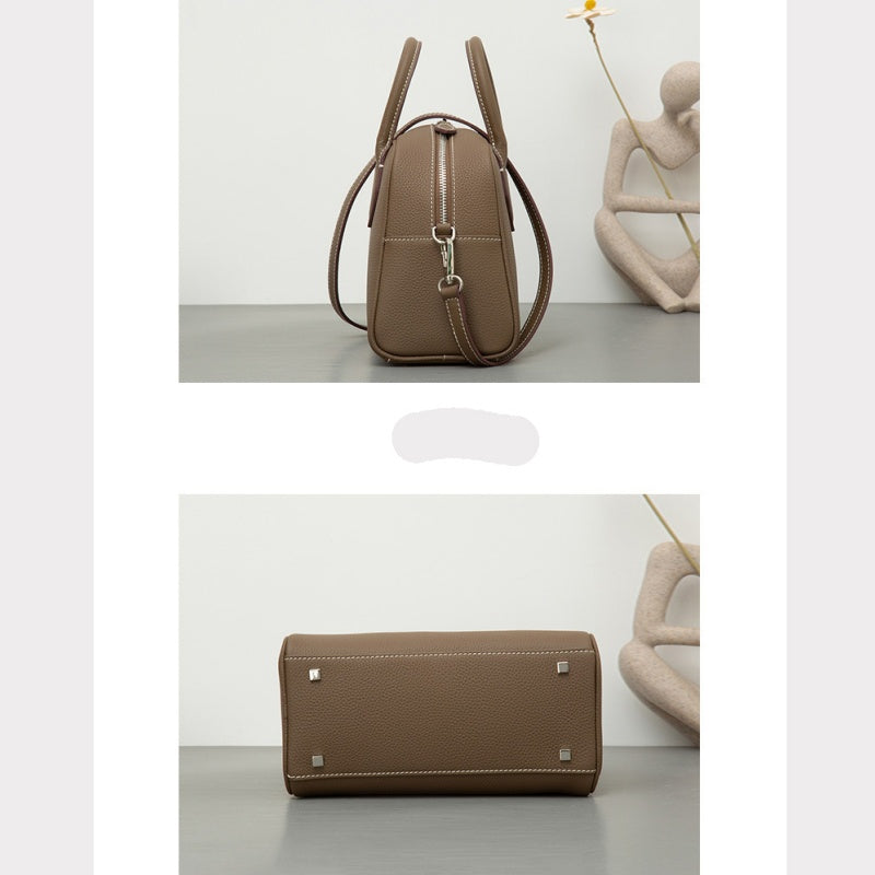 GOKA & MESCHÉ Leather Satchel Handbag – Premium Top-Grain Cowhide Leather Tote
