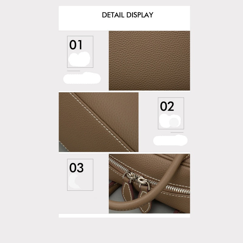 GOKA & MESCHÉ Leather Satchel Handbag – Premium Top-Grain Cowhide Leather Tote