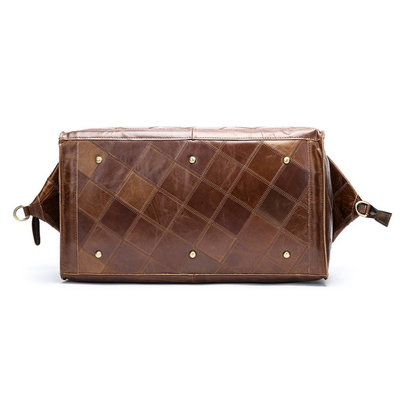 GOKA & MESCHÉ Luxury Weekender Bag – Handmade Leather Tote for Travel, Sports & Business (Luxury Brown)