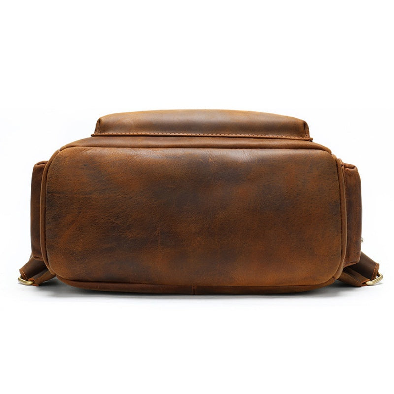 GOKA & MESCHÉ Premium Full-Grain Leather Backpack – Luxury Cowhide Bag for Travel, Business & Everyday Elegance
