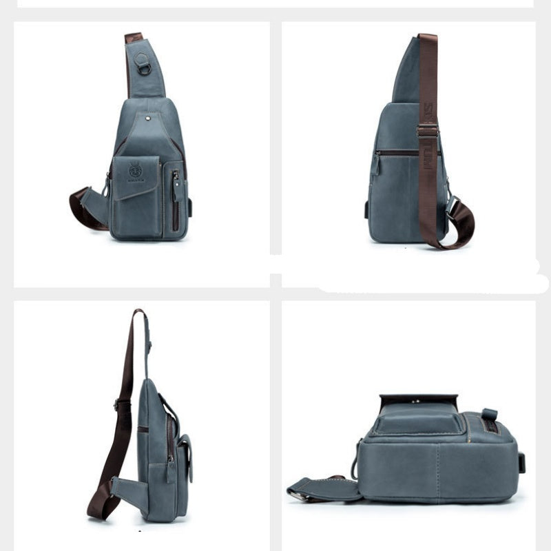 Full Grain Premium Leather Chest Bag