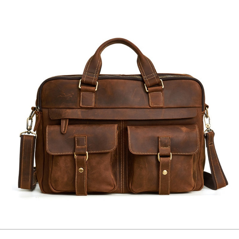 Office supplies Bag Full Grain Leather Goka & Mesch'e