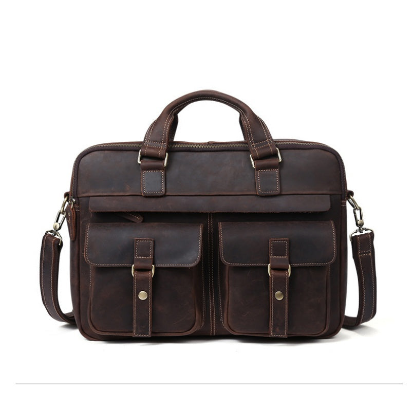 Office supplies Bag Full Grain Leather Goka & Mesch'e
