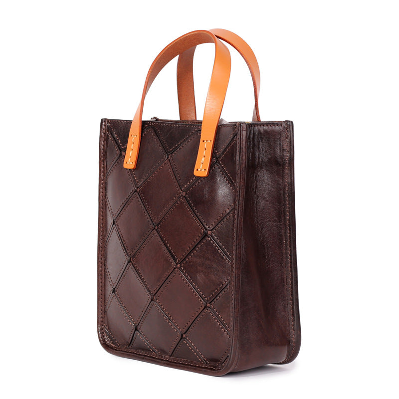 GOKA & MESCHÉ Minimalist Handbag – Premium Top-Grain Leather Women’s Tote for Understated Elegance