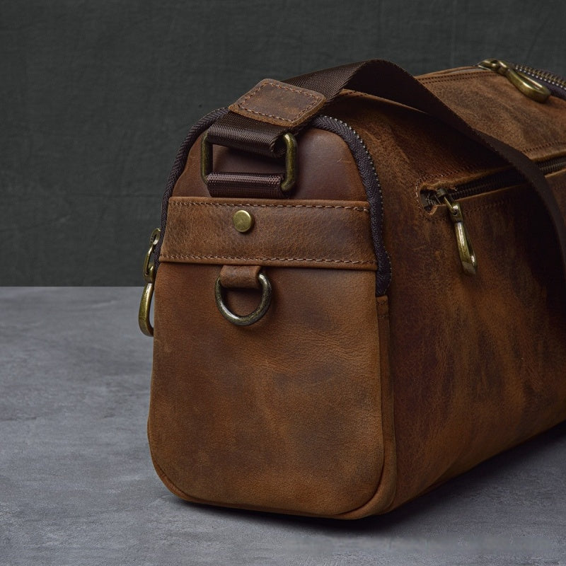 crossbody Full grain Leather Bag Cowhide