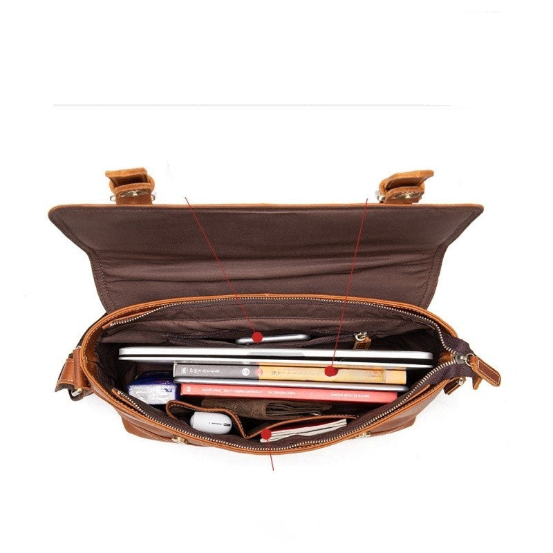 Office supplies bag Full Grain Leather GOKA & MESCHE