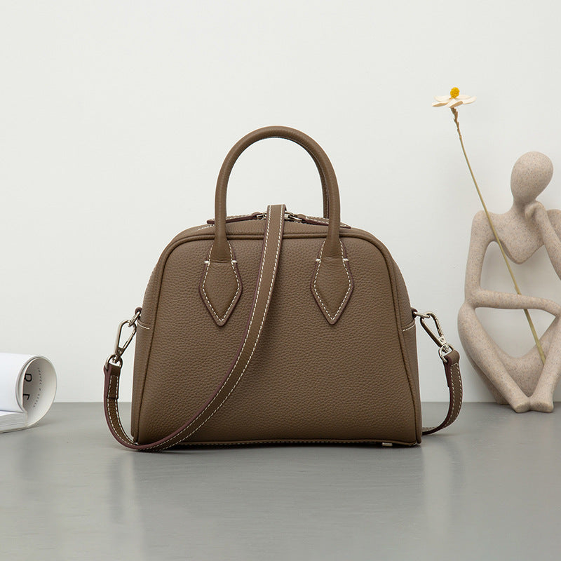 GOKA & MESCHÉ Leather Satchel Handbag – Premium Top-Grain Cowhide Leather Tote
