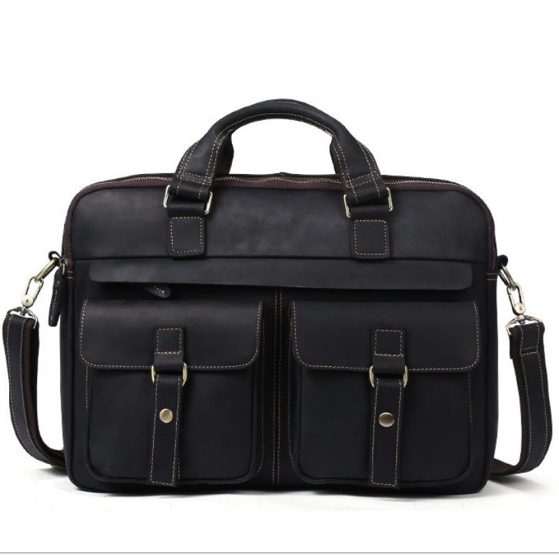 Office supplies Bag Full Grain Leather Goka & Mesch'e