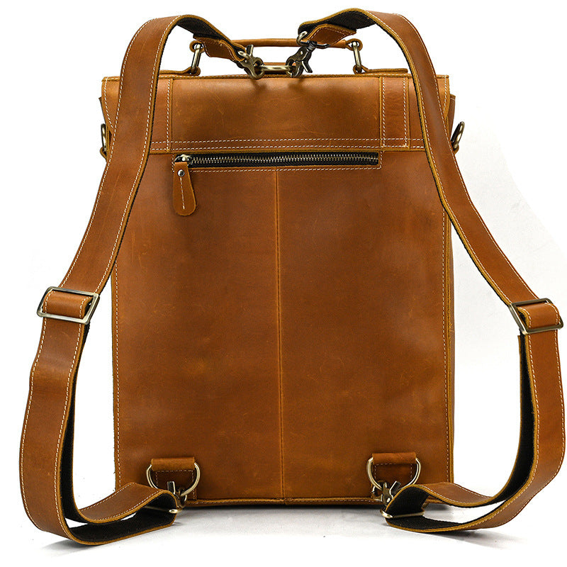 GOKA & MESCHÉ Full-Grain Cowhide Leather Bag – Premium Handcrafted Travel & Business Bag
