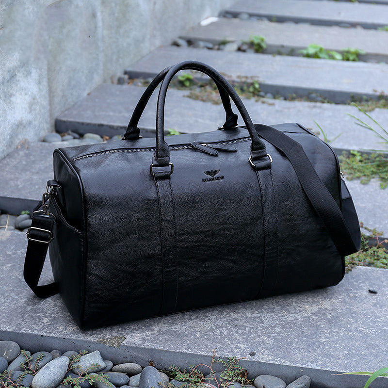 GOKA & MESCHÉ Full-Grain Leather Duffle Bag – Premium Cowhide Travel & Weekender Bag