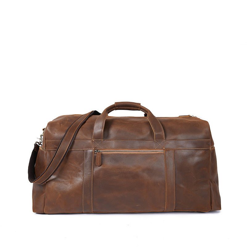 GOKA & MESCHÉ Adventure Duffel – Discover the Ultimate Leather Travel Duffel Bag — Rugged, Refined, Ready for Adventure (BROWN)