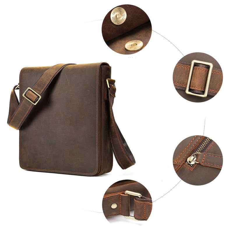 Full Grain Leather Bag Side strap GOKA & MESCHE