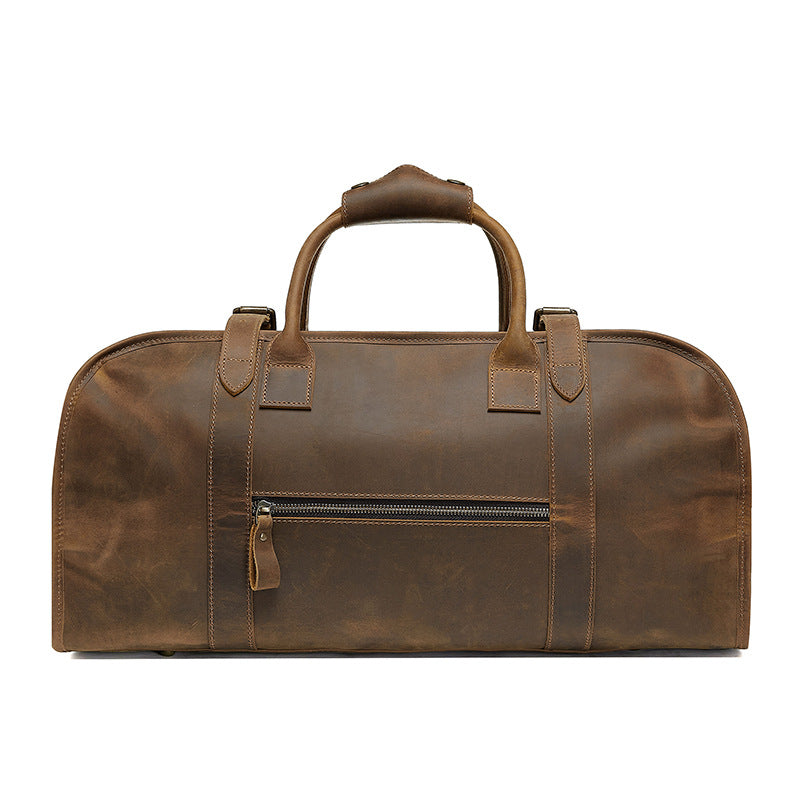 GOKA & MESCHÉ Lightweight Sports Tote – Waterproof Weekend Gear Organizer Bag (Dark Brown)