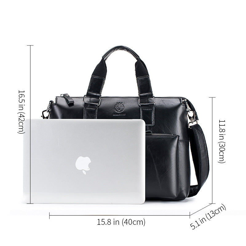 Office Bag Full Grain Leather Cross Body