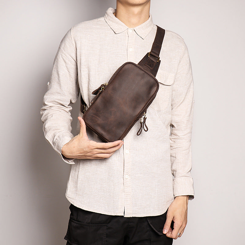 CHEST BAG Full Grain Leather GOKA & MESCHE