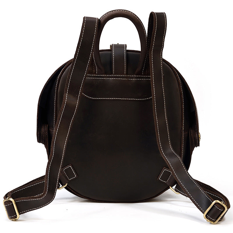 GOKA & MESCHÉ Sensei Turtle Shell Backpack – Full-Grain Leather Luxury Bag with Unique & Modern Design