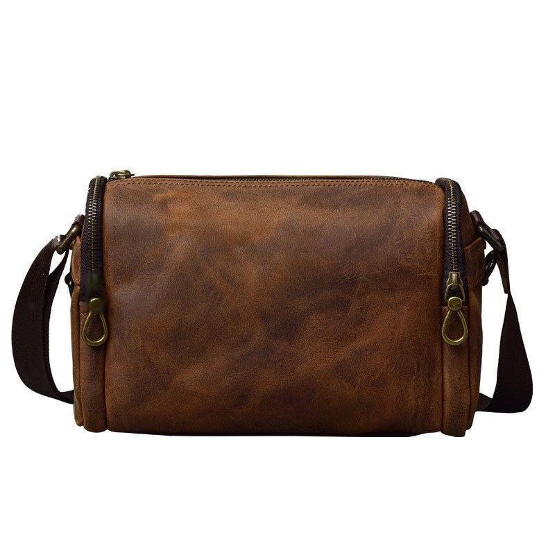 GOKA & MESCHÉ Crossbody Bag – Full-Grain Cowhide Leather Sling for Travel, Business & Everyday Elegance