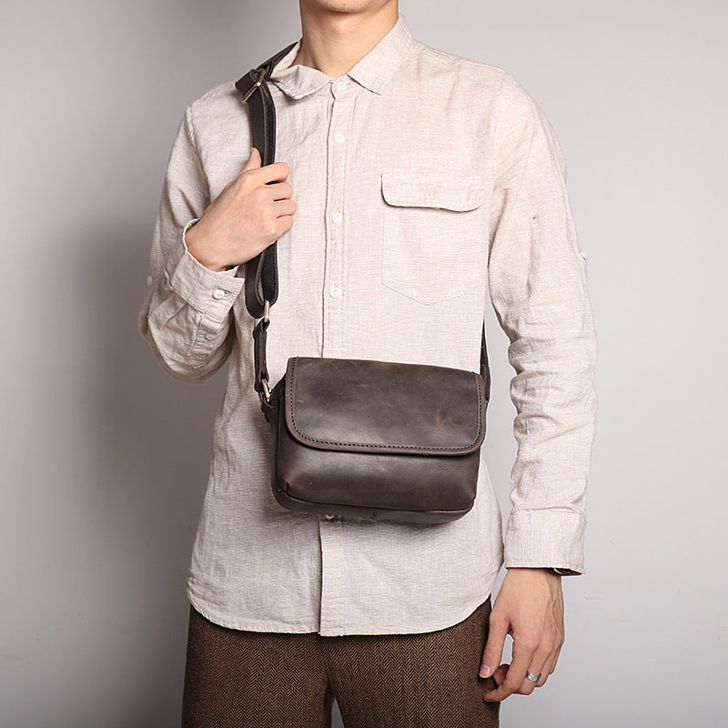 cross body bag Full Grain Leather mini Goka & Mesche