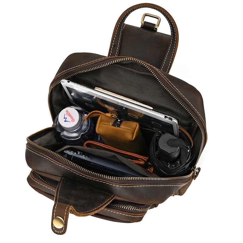chest bag full grain Leather Goka & Mesche