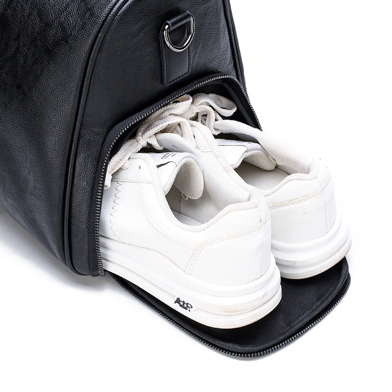 GOKA & MESCHÉ Full-Grain Leather Duffle Bag – Premium Cowhide Travel & Weekender Bag