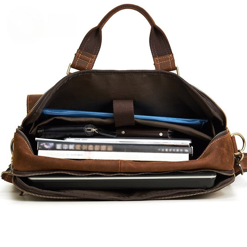 Office supplies Bag Full Grain Leather Goka & Mesch'e