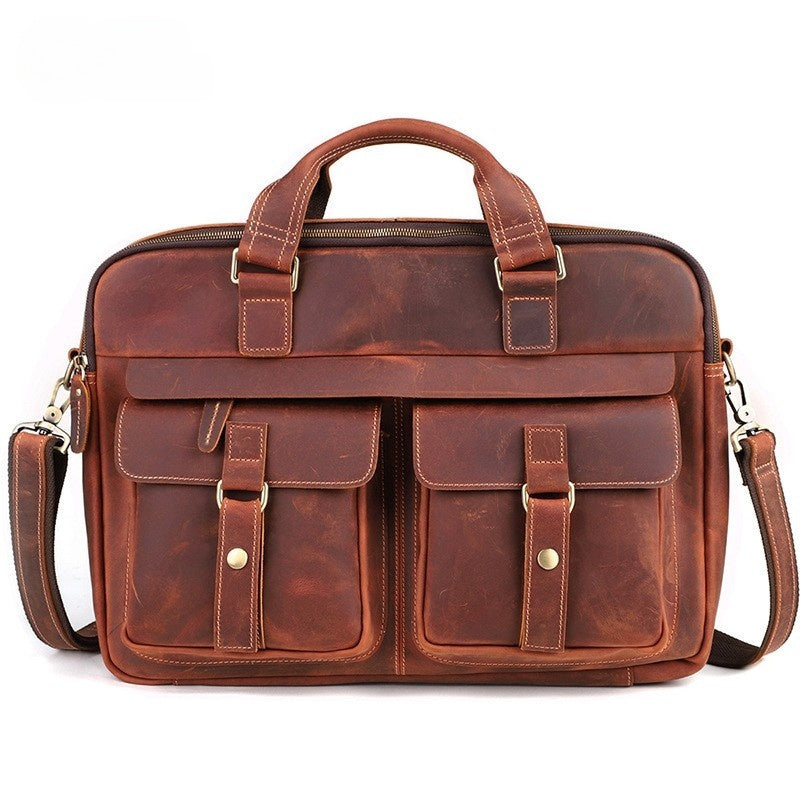 Office supplies Bag Full Grain Leather Goka & Mesch'e