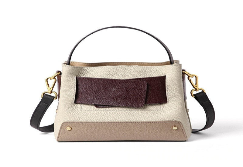 GOKA & MESCHÉ Coffee Brown Women’s Handbag – Premium Top-Grain Cowhide Leather Satchel