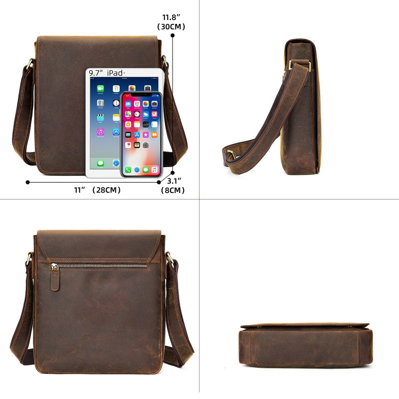 Full Grain Leather Bag Side strap GOKA & MESCHE