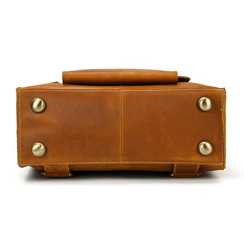 GOKA & MESCHÉ Full-Grain Cowhide Leather Bag – Premium Handcrafted Travel & Business Bag