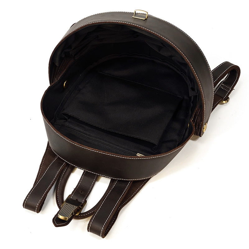 GOKA & MESCHÉ Sensei Turtle Shell Backpack – Full-Grain Leather Luxury Bag with Unique & Modern Design