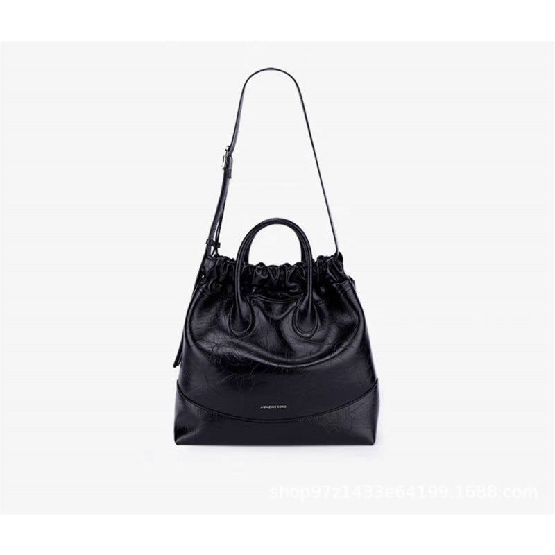 GOKA & MESCHÉ Women’s Split Leather Handbag – Elegant Everyday Tote with Structured Design
