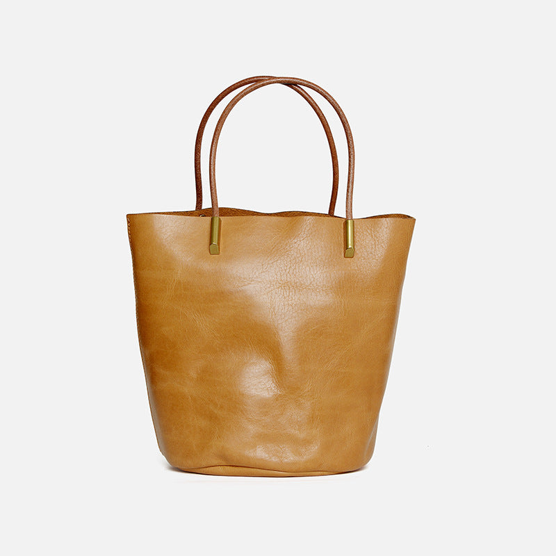 GOKA & MESCHÉ Women’s Minimalist Handbag – Premium Top-Grain Leather Tote for Everyday Elegance