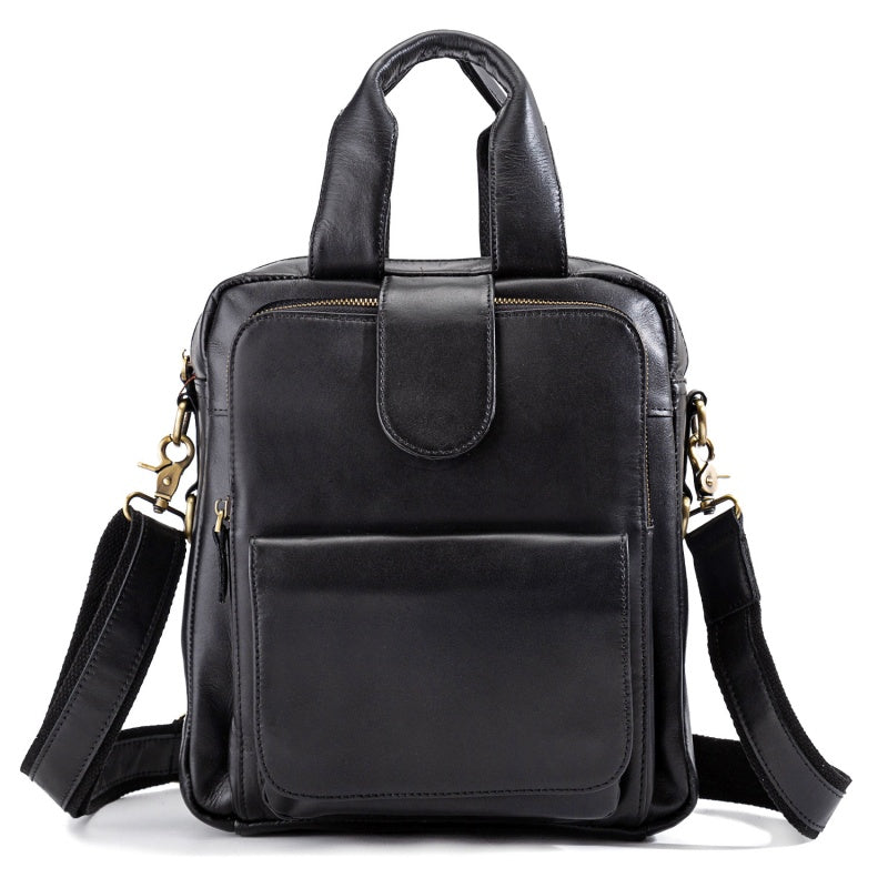 Full Grain Leather Side Strap cross body Unisex Bag